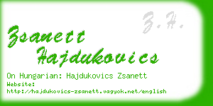 zsanett hajdukovics business card